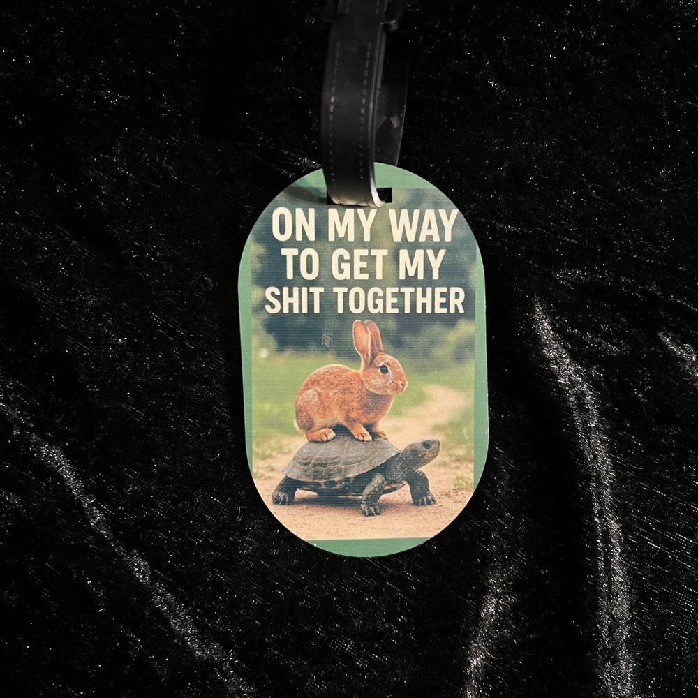 Turtle & Hare - Custom Hardboard Luggage Tags – Personalize Your Travel Style!